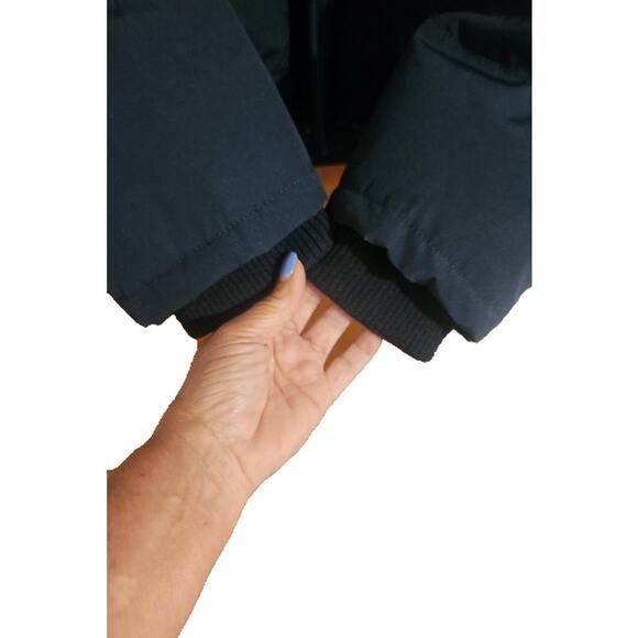 Tommy Hilfiger Men’s Puffer Jacket XL Faux Fur Hood Winter Coat Logo Patch - Picture 5 of 5